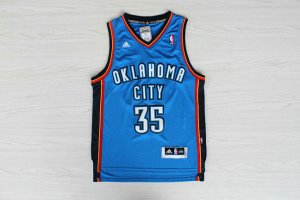 Maillot De Basket Oklahoma City Thunder Kevin Durant 35 Teenager Edition Bleu